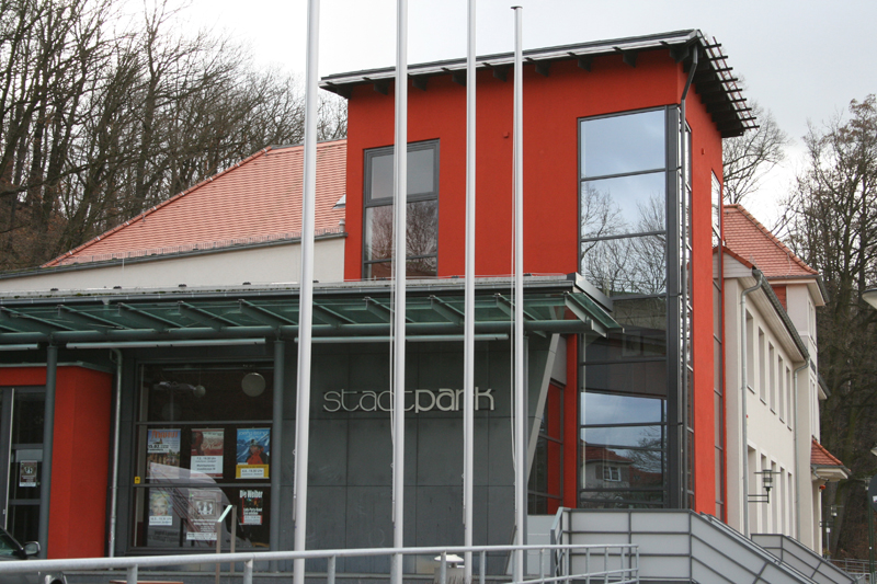 Außenansicht des Kulturforum Stadtpark in Frankenberg/Sa.