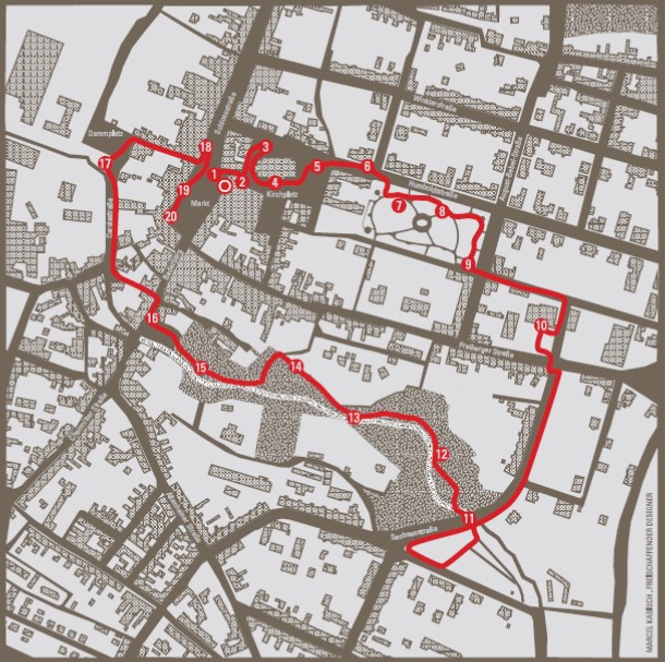 Lageplan Skulpturenpfad